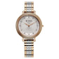 Titan Aura Quartz Analog Silver Dial Stainless Steel Strap Watch for Women 95244KM01