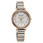 Titan Aura Quartz Analog Silver Dial Stainless Steel Strap Watch for Women 95244KM01