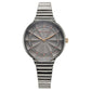 Titan Aura Quartz Analog Grey Dial Stainless Steel Strap Watch for Women 95245KM02