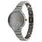 Titan Aura Quartz Analog Grey Dial Stainless Steel Strap Watch for Women 95245KM02