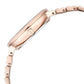 Titan Aura Quartz Analog Rose Gold Dial Stainless Steel Strap Watch for Women 95245WM01