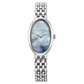 Titan Aura Quartz Analog Mother Of Pearl Dial Stainless Steel Strap Watch for Women 95246SM01