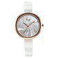 Titan Raga Memoirs Quartz Analog Mother Of Pearl Dial With White Ceramic Strap Watch For Women 95253kd01f