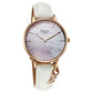 Titan Raga Showstopper Quartz Analog Mother Of Pearl Dial Metal Strap Watch For Women 95274wl03