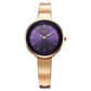 Titan Raga Showstopper Quartz Analog Purple Dial Metal Strap Watch for Women 95276WM01