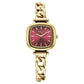 Titan Raga Showstopper Quartz Analog Maroon Dial Metal Strap Watch For Women 95302ym01