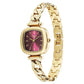 Titan Raga Showstopper Quartz Analog Maroon Dial Metal Strap Watch For Women 95302ym01