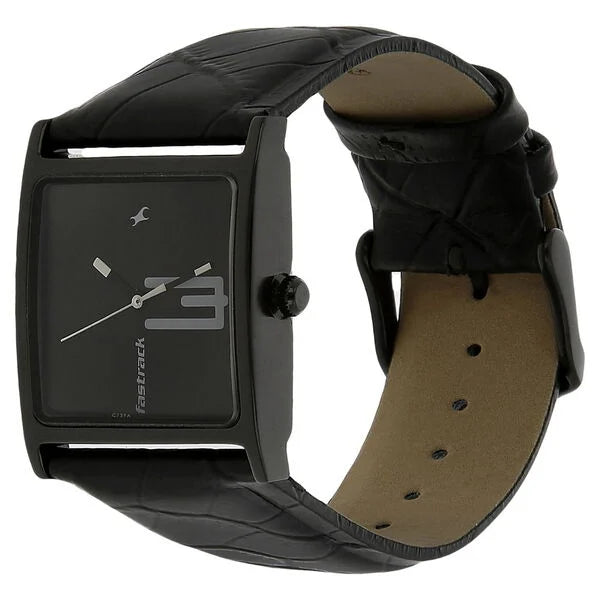 Fastrack Quartz Analog Black Dial Leather Strap Watch for Girls ns9735nl02 / 9735nl02