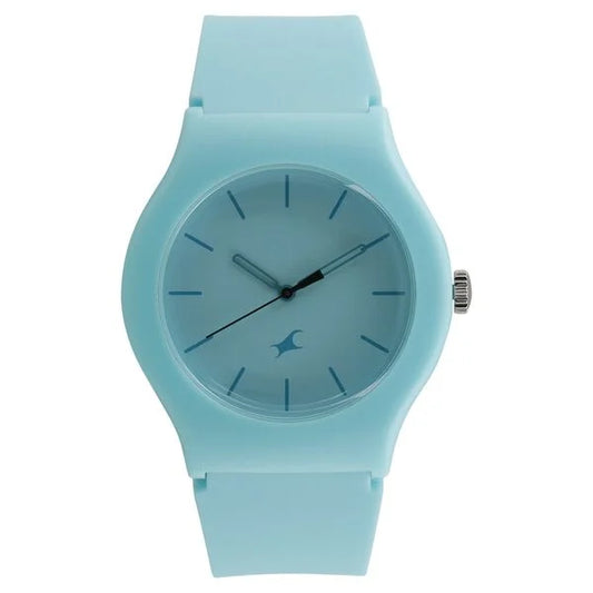 Fastrack Quartz Analog Blue Dial Silicone Strap Watch for Unisex ns9915pp53 / 9915pp53