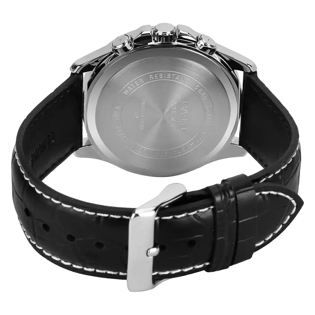 ENTICER MEN MTP-1374L-1AVDF - A834 Black Leather - Men's Watch