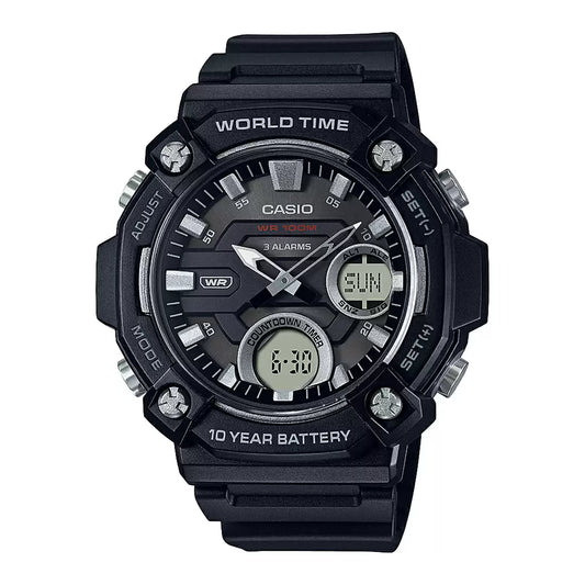 YOUTH AEQ-120W-1AVDF - AD262 Black Analog-Digital - Men's Watch