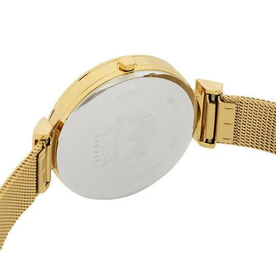 Silver Shimmer Dial With Gold Straps Ladies Watch AH7CA2X1