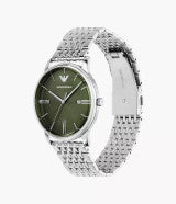 Emporio Armani Three-Hand Date Stainless Steel Watch AR11644