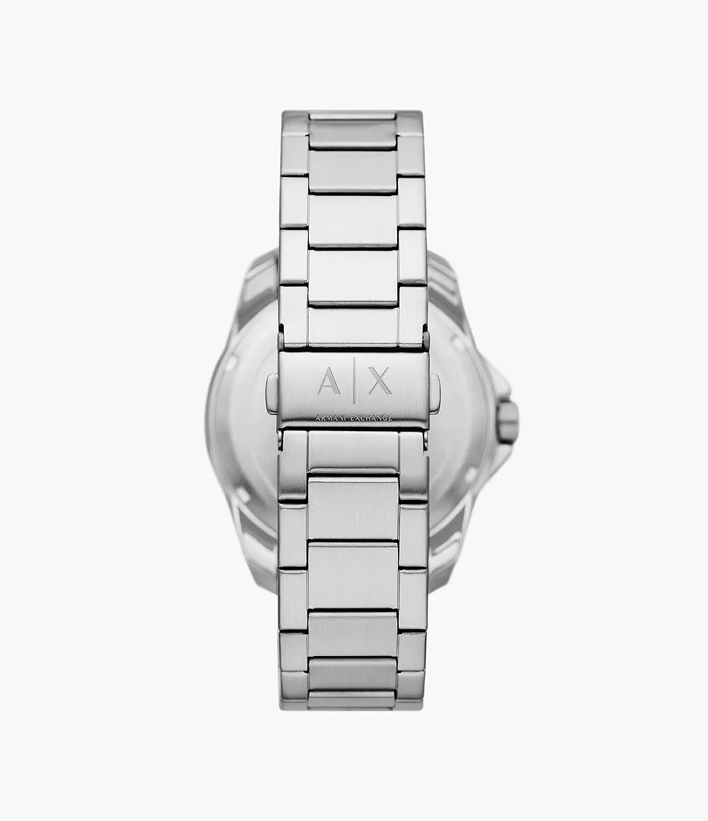 Armani Exchange Three-Hand Date Stainless Steel Watch AX1950