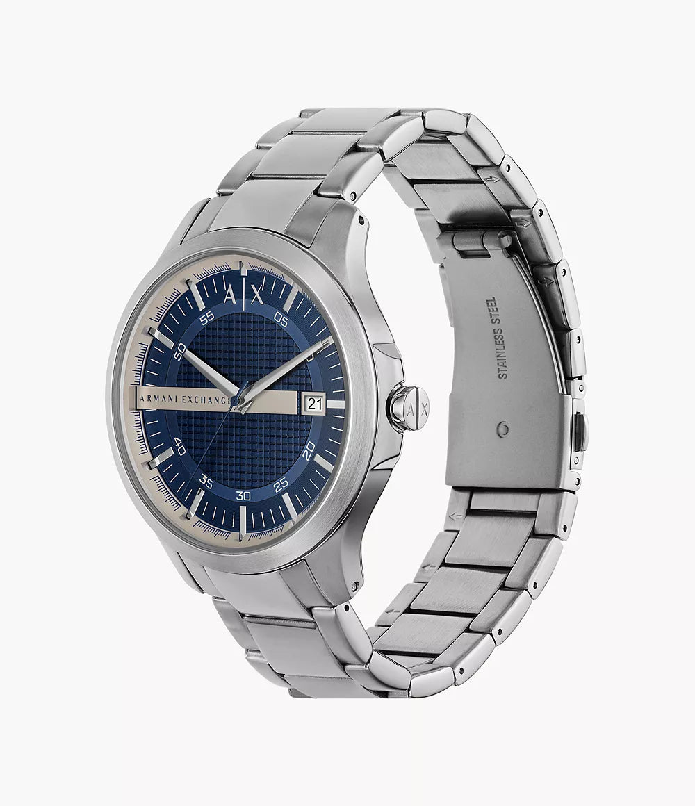 Armani Exchange Three-Hand Date Stainless Steel Watch AX2451