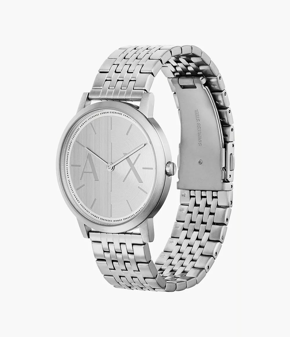 Armani Exchange Two-Hand Stainless Steel Watch AX2870