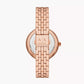 Armani Exchange Three-Hand Rose Gold-Tone Stainless Steel Watch AX5384