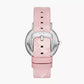 Armani Exchange Three-Hand Pink Leather Watch AX5590