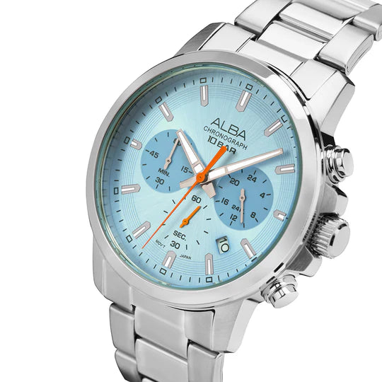 ALBA Sky Blue Dial Chronograph AT3J59X1