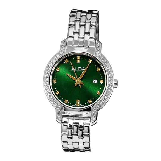 Emerald Green Dial With Crystals- AH7CM7X1