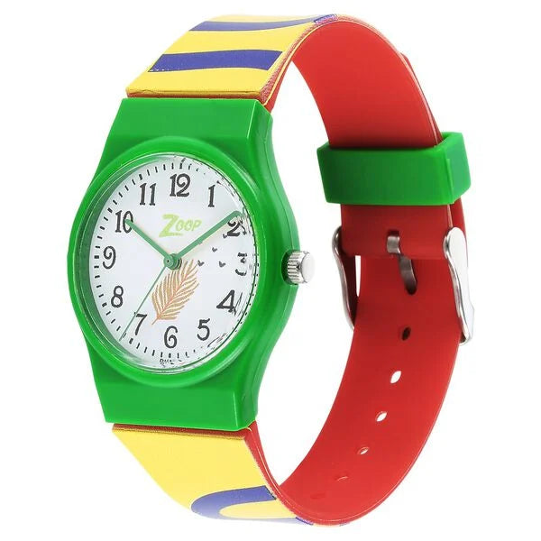 Zoop By Titan Quartz Analog White Dial Plastic Strap Watch for Kids nsc3028pp13w