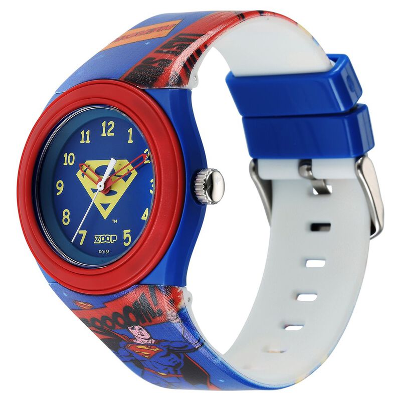 Zoop by Titan Justice League Quartz Analog Blue Dial Polyurethane Strap Watch for Kids C4048PP56