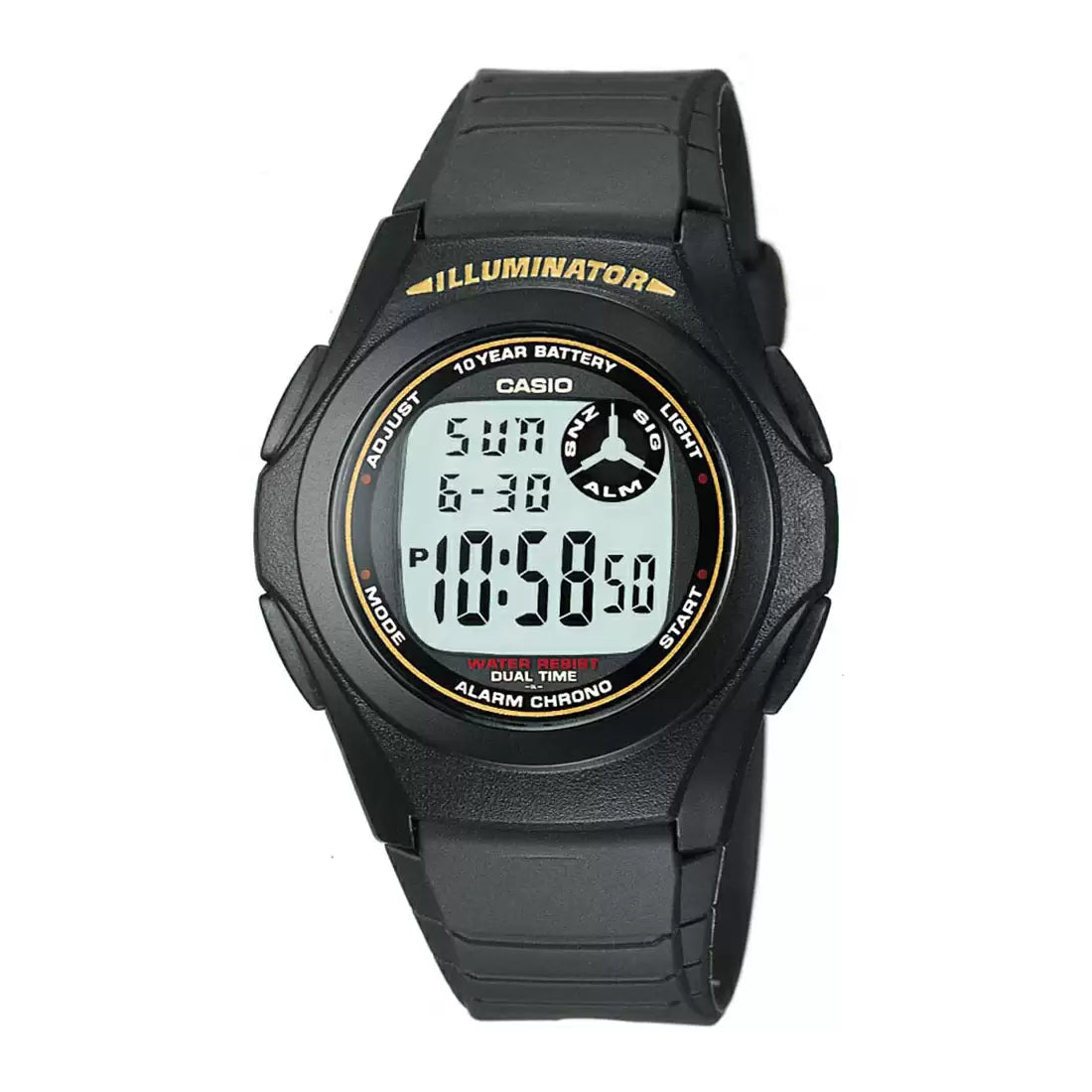 YOUTH F-200W-9AUDF - D028 Black Digital - Unisex Watch