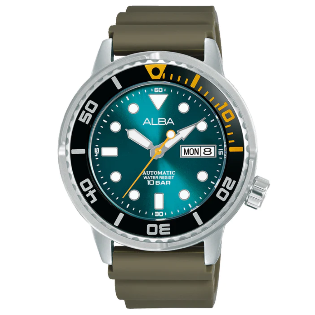 Alba Aqua Green Dial Mechanical AL4249X1