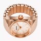 Watch Ring Two-Hand Rose Gold-Tone Stainless Steel ES5247