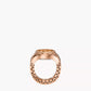 Watch Ring Two-Hand Rose Gold-Tone Stainless Steel ES5247