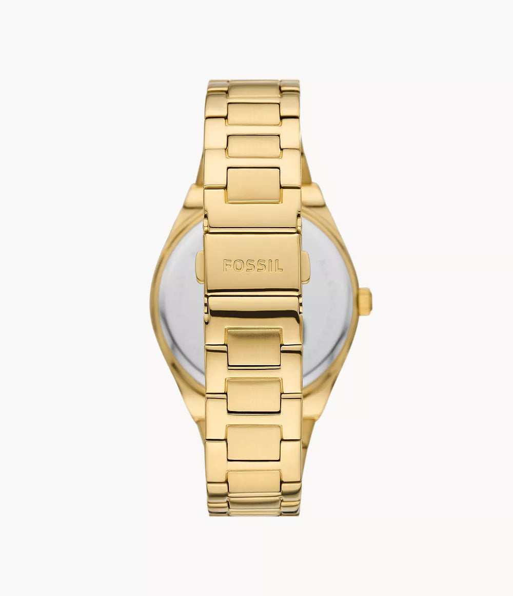 Scarlette Three-Hand Date Gold-Tone Stainless Steel Watch ES5299