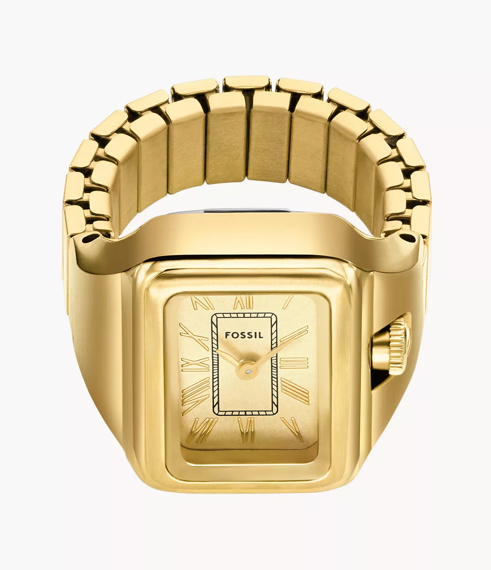 Raquel Watch Ring Two-Hand Gold-Tone Stainless Steel  ES5343