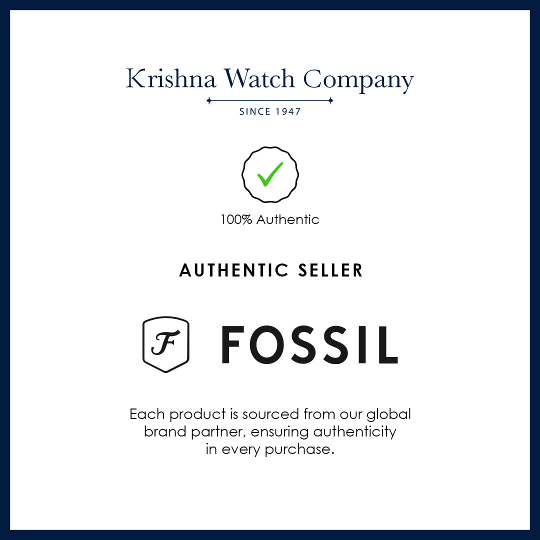 FOSSIL Jacqueline Navy Leather Watch ES3843