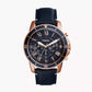 Grant Sport Chronograph Blue Leather Watch FS5237