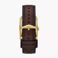 Carraway Three-Hand Brown Croco Leather Watch FS6011