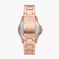 Fossil Blue GMT Rose Gold-Tone Stainless Steel Watch FS6027