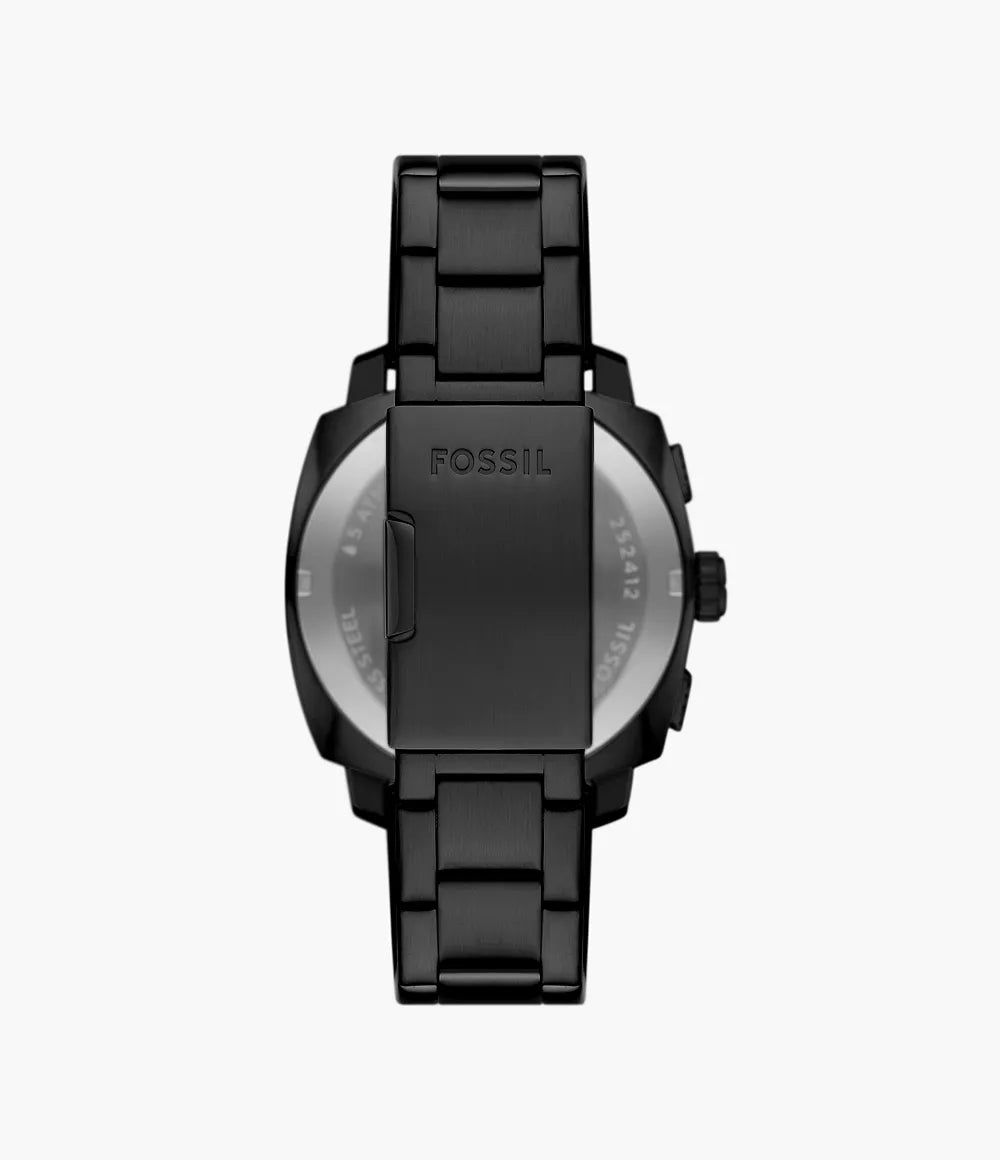 Fossil Machine Chronograph Black Stainless Steel Watch FS6097