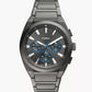 Fossil  Everett Chronograph Smoke Stainless Steel Watch FS6107