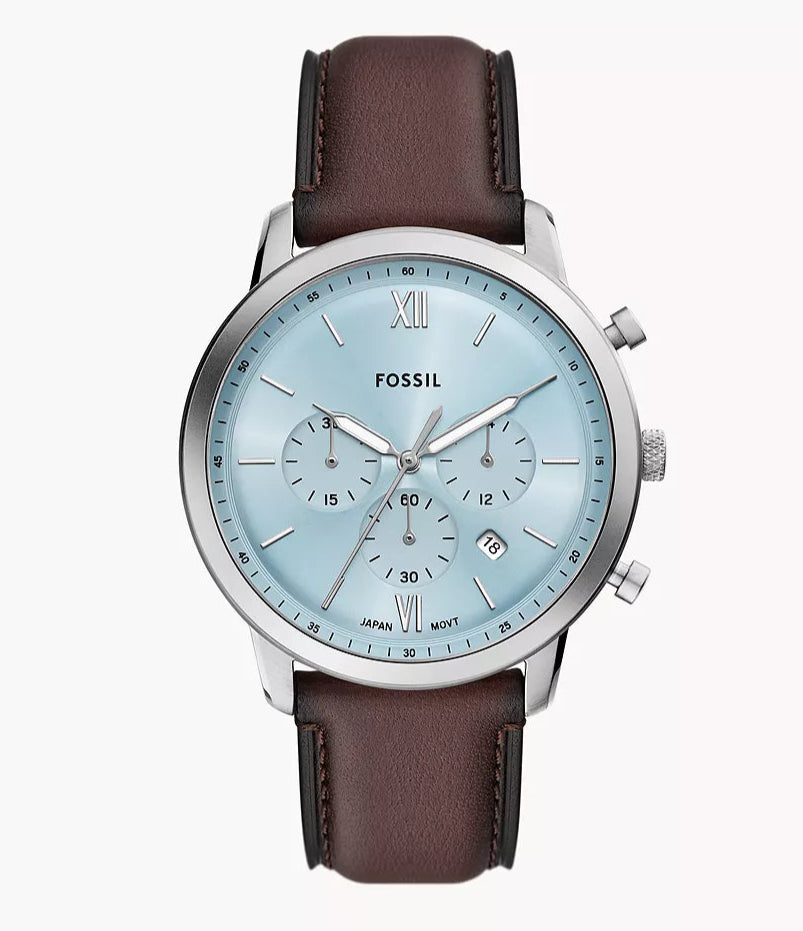 Fossil Neutra Chronograph Brown Leather Watch FS6109