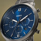 Fossil  Neutra Chronograph Smoke Stainless Steel Watch FS6111