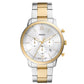 Fossil  Neutra Chronograph Two-Tone Stainless Steel Watch FS6112