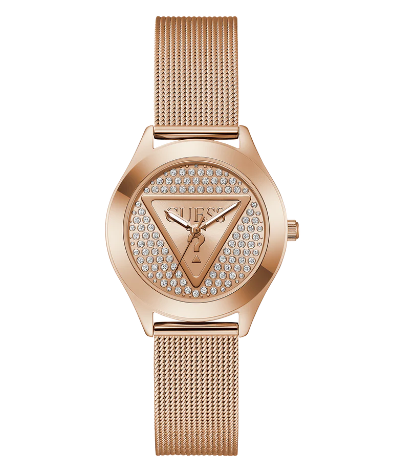 GUESS Ladies Rose Gold Tone Analog Watch GW0835L3