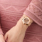 GUESS Ladies Rose Gold Tone Analog Watch GW0835L3