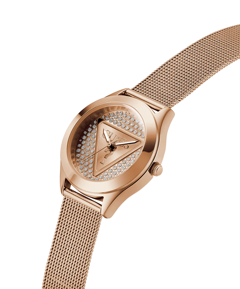 GUESS Ladies Rose Gold Tone Analog Watch GW0835L3