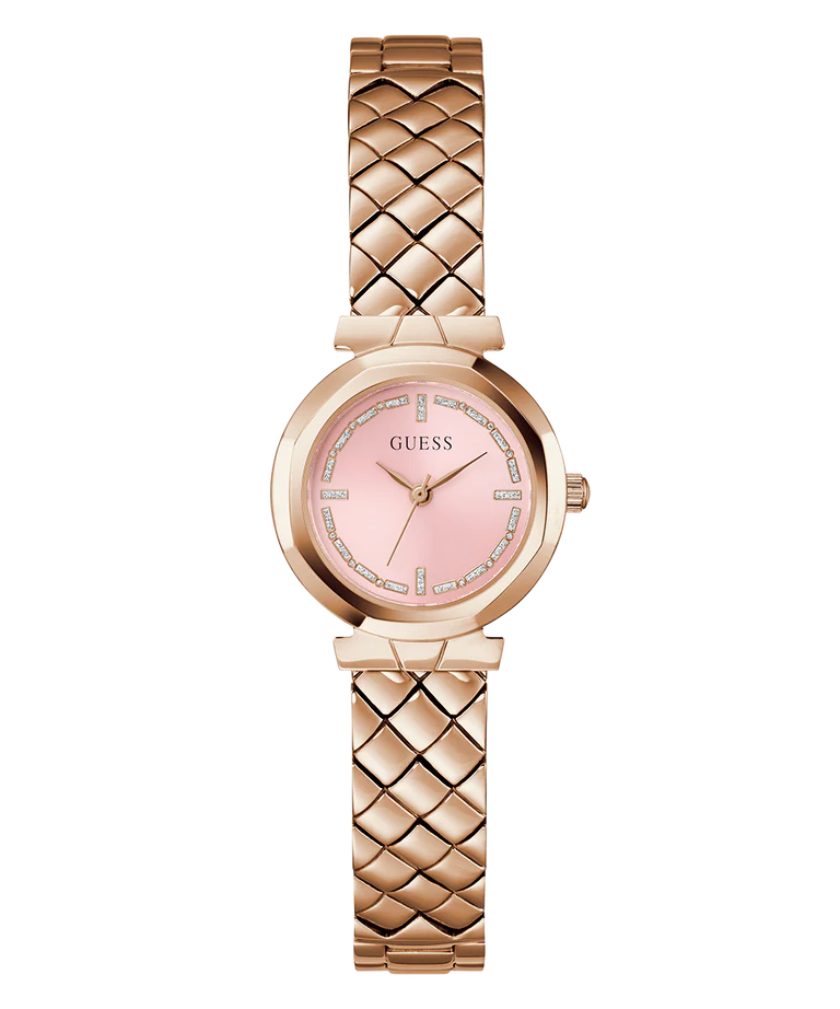 GUESS Ladies Rose Gold Tone Analog Watch GW0839L3