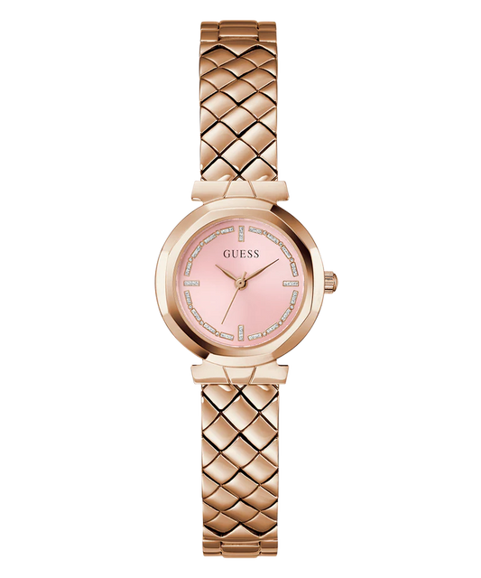 GUESS Ladies Rose Gold Tone Analog Watch GW0839L3