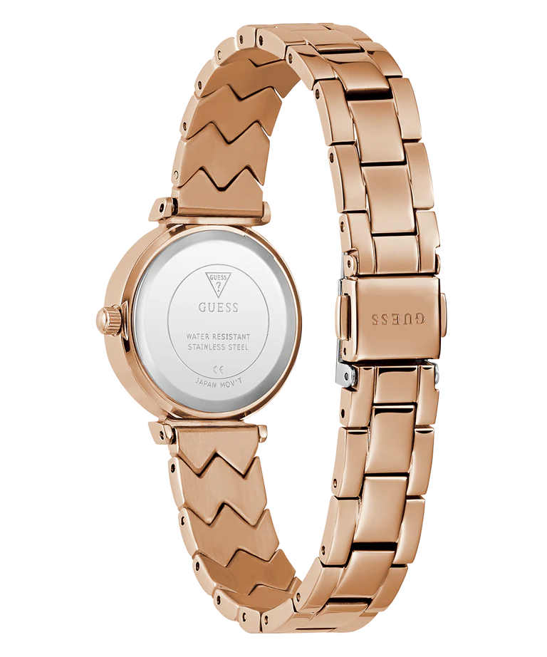 GUESS Ladies Rose Gold Tone Analog Watch GW0839L3