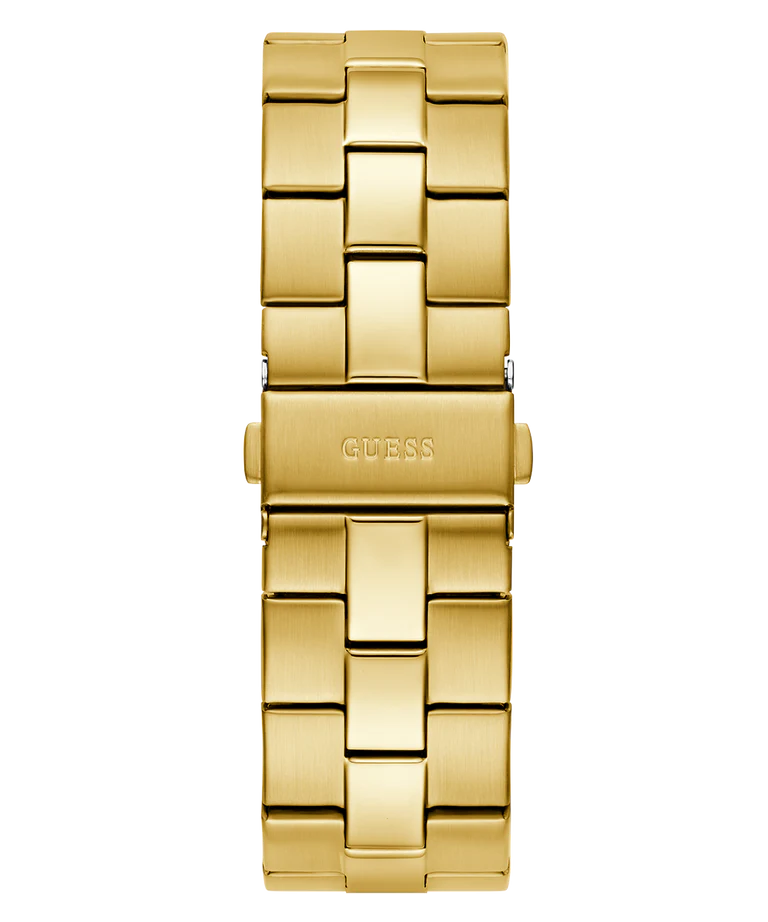 GUESS Mens Gold Tone Analog Watch GW0849G2