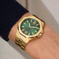 GUESS Mens Gold Tone Analog Watch GW0849G2