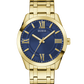 GUESS Mens Gold Tone Analog Watch GW0893G5